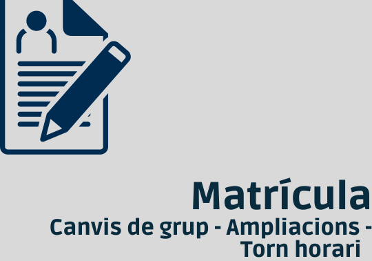 Resolució peticions canvis de matricula